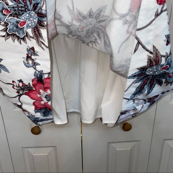 Ann Taylor Loft Linen Blend Floral Dress Size 12 NWT - Picture 4 of 11